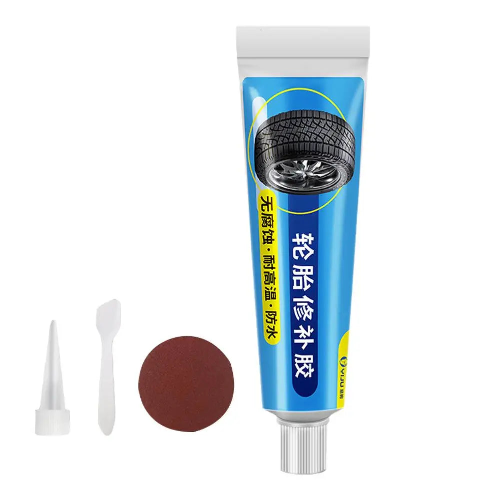 Tire Repair Black Rubber Adhesive Glue 30ml – Waterproof Bond