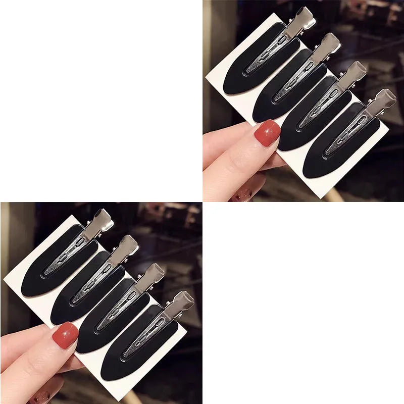 4 8 No Bend Seamless Hair Clips Side Bangs Barrette Makeup Washing