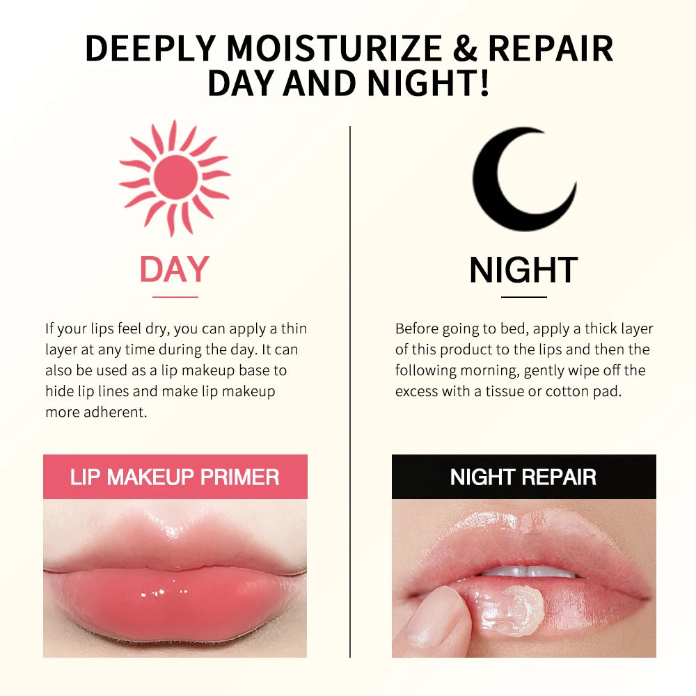 Lip Balm Collagen Lighten Melanin Lip Mask Exfoliating Fade Lip Line Dead Skin Moisturizing Brighten Repair Lip Care Products Oasis Select
