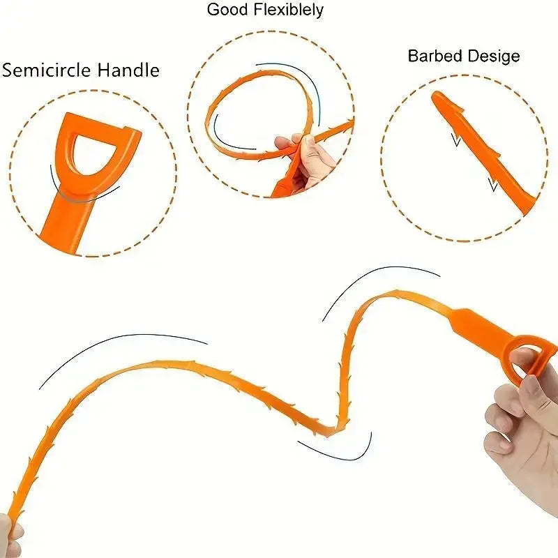 Drain Hair Remover & Pipe Cleaning Tool for Wash Basin Sinks Drain Cleaning Tool Oasis Select