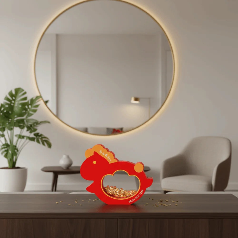 Chinese New Year Horse Ornament | Transparent Compartment Décor