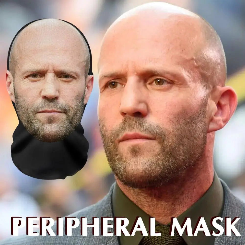 2025 New 3D Printed Mask Funny Mesh Mask Full Face Headwear Elastic Mesh Cosplay Headwear Balaclava Hood Hat Headgear Oasis Select