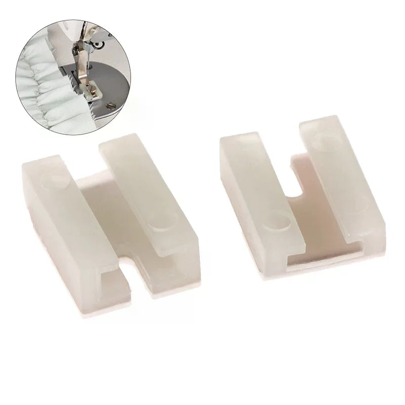 Industrial Sewing Machine Presser Foot Plastic Base Plate for Shirring & Pleating Computer Flat Car Wrinkled Folded Type Oasis Select