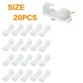 20/40pcs Adhesive Cable Clips Wire Holder For Wall Strong Self-Adhesive Stickers Cord Management Organizer For Desk Car Office Oasis Select Small White 20PCS