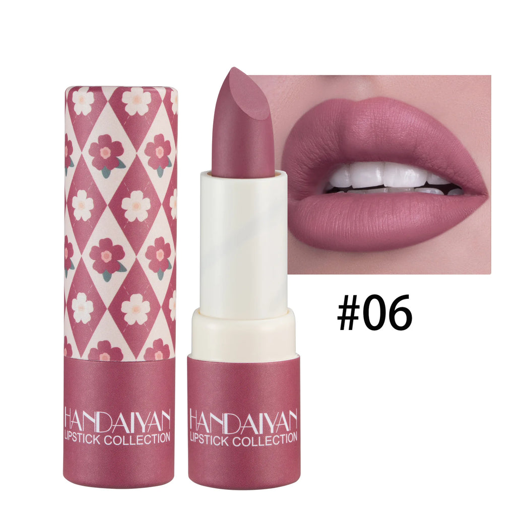 Handaiyan Velvet Matte Lipstick – 8 Shades, Waterproof & Moisturising
