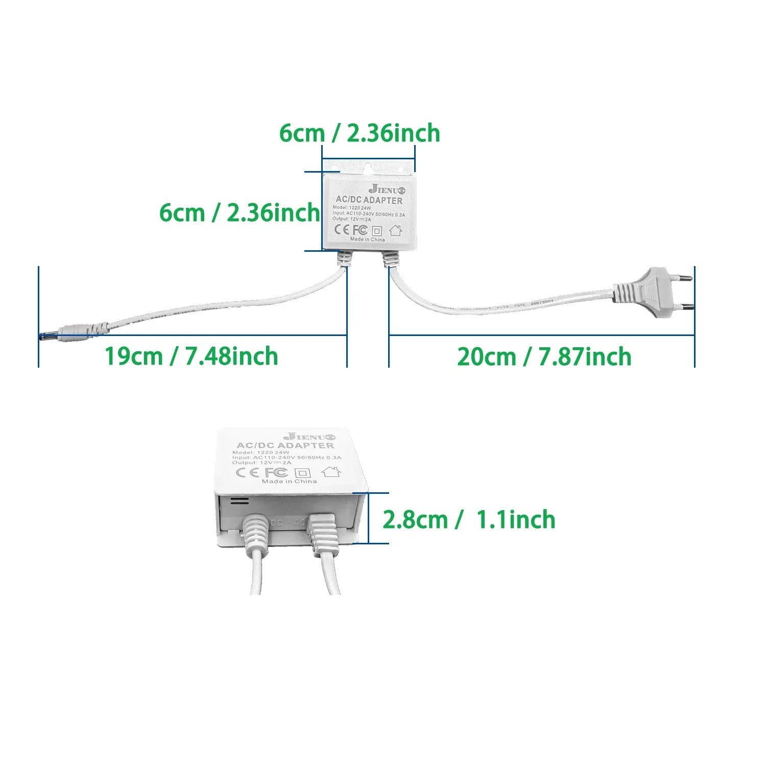 DC 12V 2A Power Adapter Supply EU Charger Converter Universal for CCTV Security Surveillance Camera AHD LED Light Router Robot Oasis Select