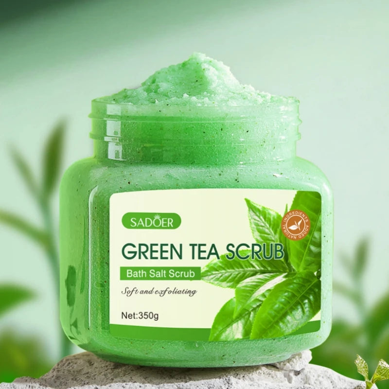 Green Tea Body Scrub 350g – Exfoliate, Hydrate & Brighten Body Scrub Oasis Select