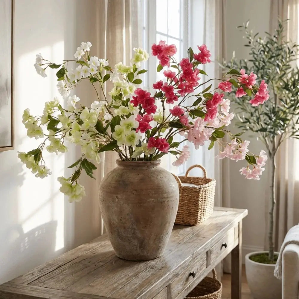 Artificial Cherry Blossom Long Branch – Real-Touch Fake Flower