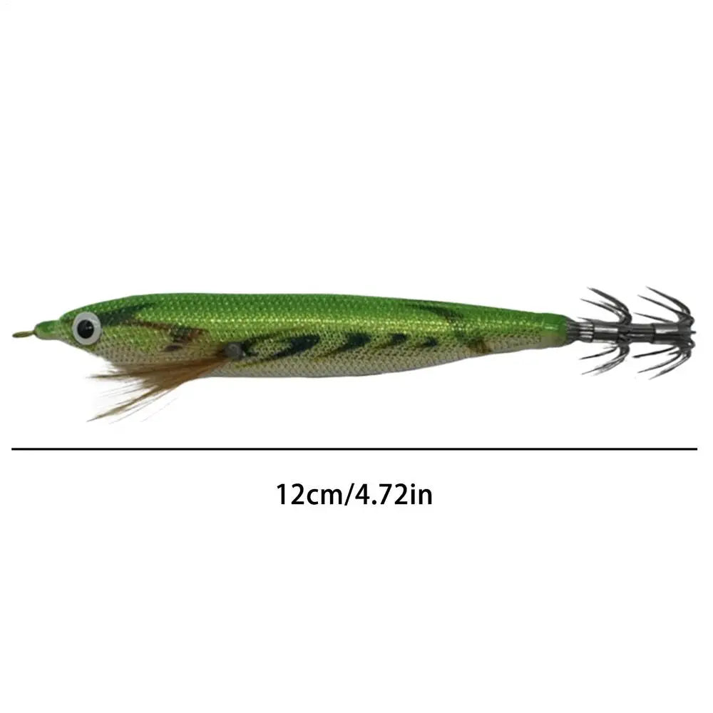 Squid Jigs Saltwater 4.7in Glowing Catching Bait with Sound Beads Saltwater Fishing Lures for Cuttlefish Bass Trout Catfish Oasis Select Style B
