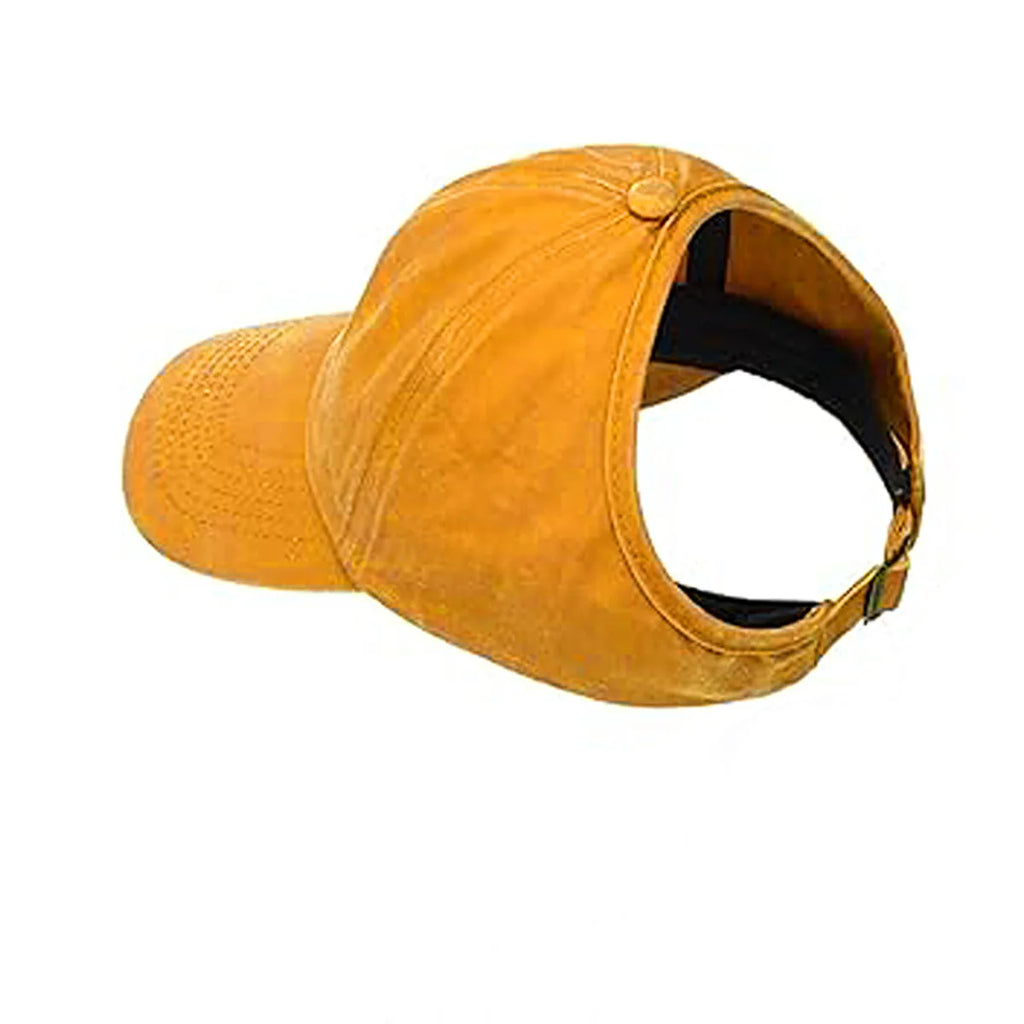 Adult empty top baseball cap, quick drying outdoor sports cap, lightweight casual cap, ponytail sun hat, breathable cap Oasis Select orange Adjustable >8Y