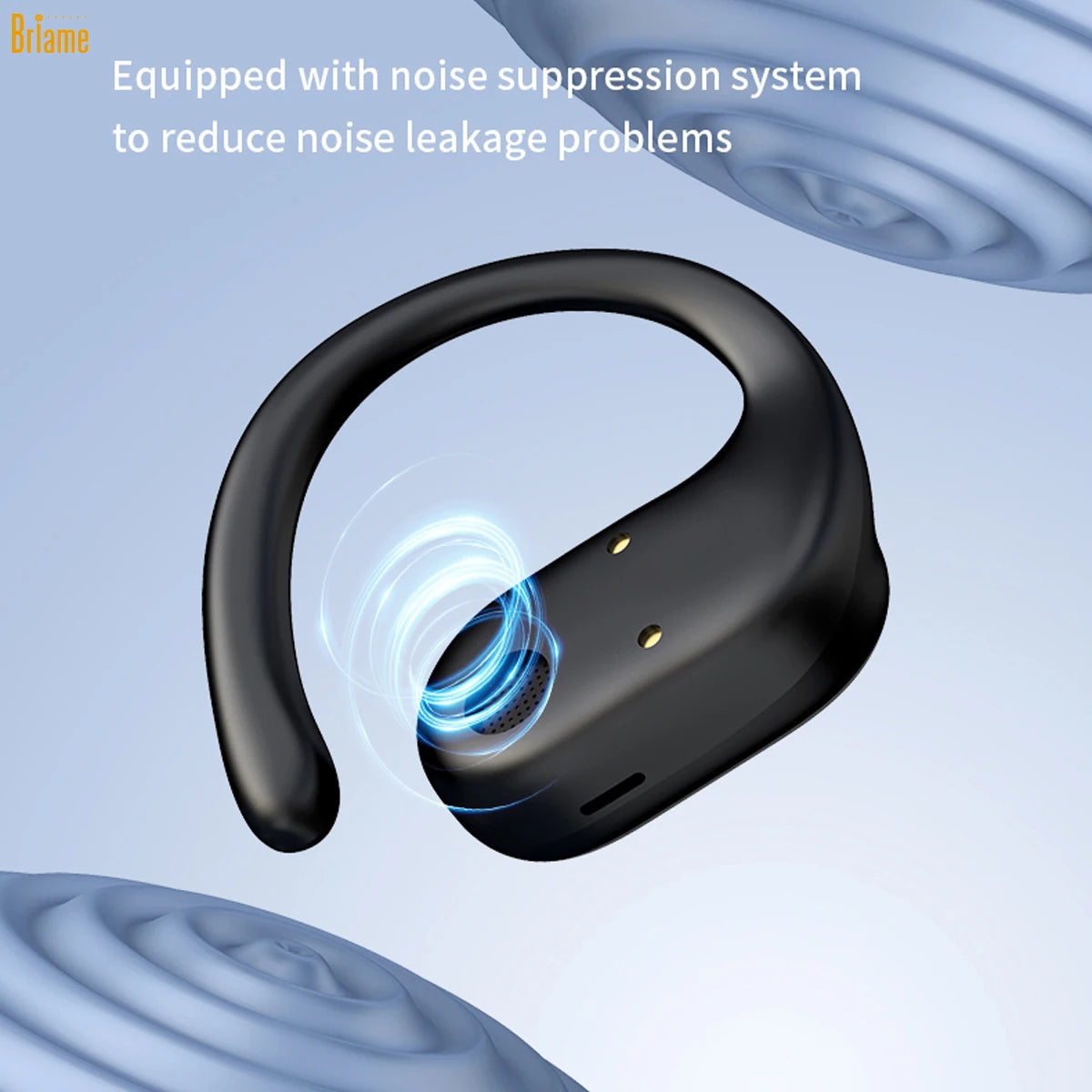 Briame Bluetooth Earhook Earphones Wireless Sports In-Ear Headset with Microphone for Running Sport Headphones Ows Headset Game Oasis Select