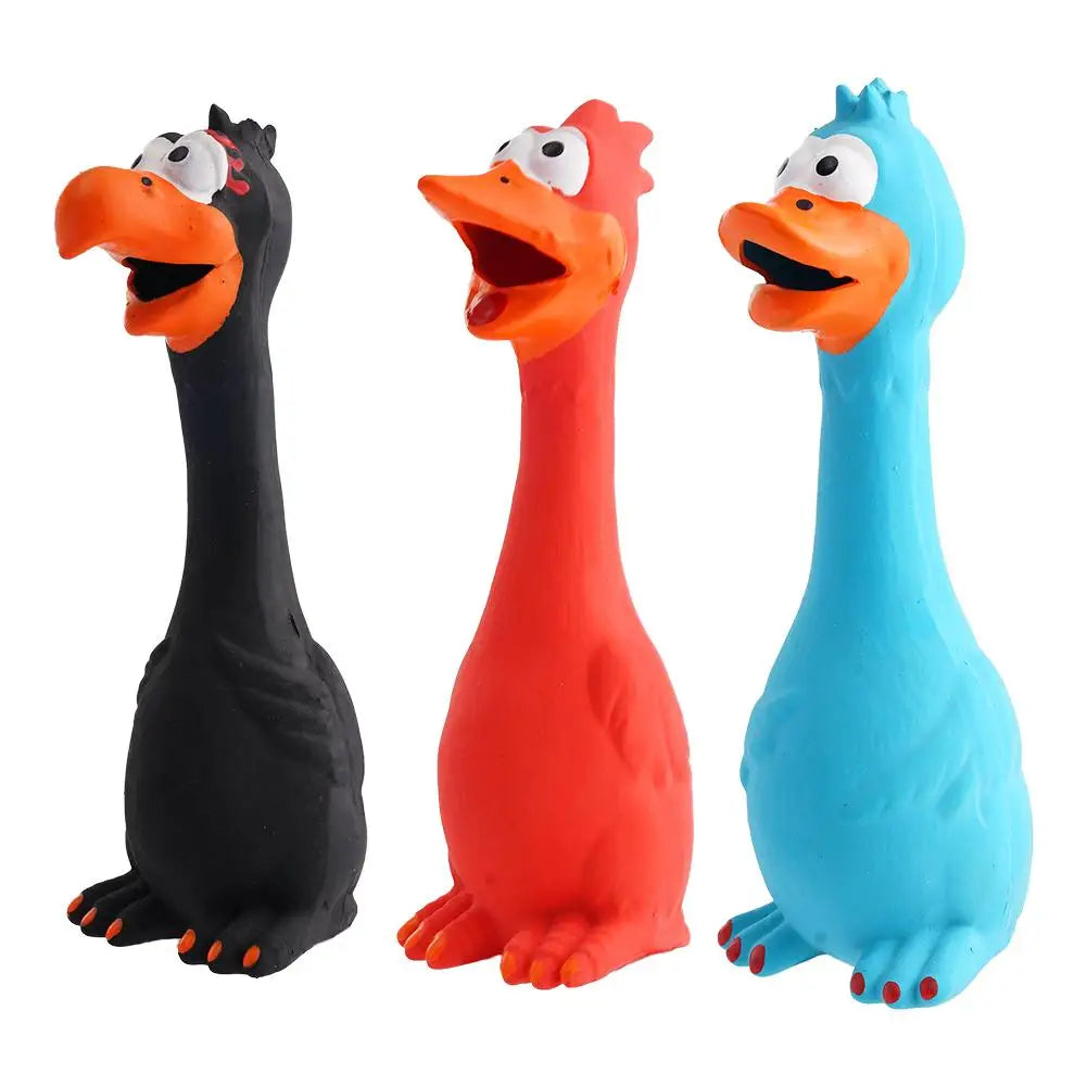 1/3Pcs New Squeak Dog Toy Chew Bone Squeaky Ball Chicken Sound Dog Toys Tooth Grinding Training Pet Toy Supplies Dog Accessories Oasis Select