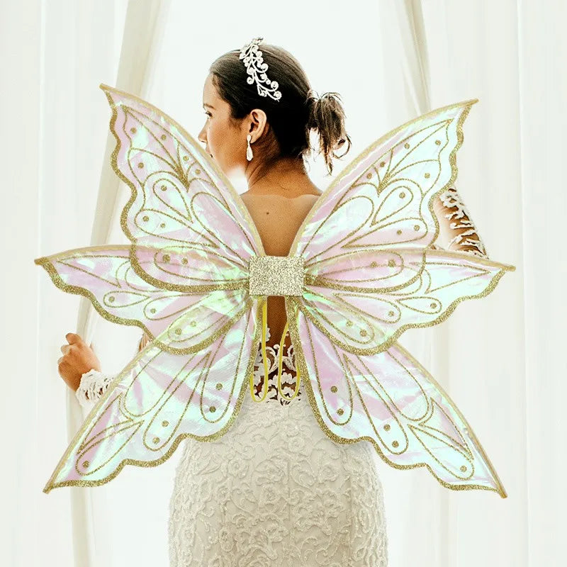 Princess Fairy Wing Cartoon Butterfly Elf Angel Wings Costume Party Dresses Decorations For Kids Performance Props Oasis Select