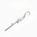 Outdoor Stainless Steel Foldable Multi-tool,Mosquito Coil Holder,Mosquito Coil Hook,Bottle Opener,with Measuring Scale,Portable Oasis Select Silver