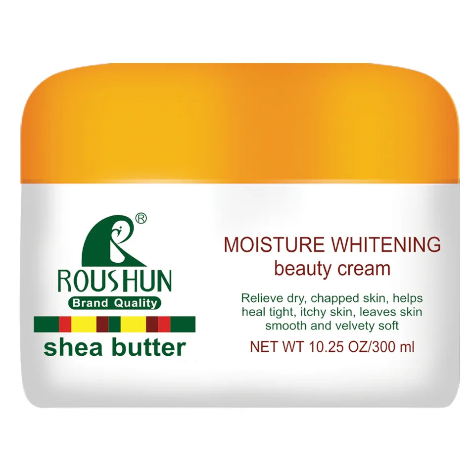 ROUSHUN 300ml Shea Butter Face & Body Moisturizing Cream