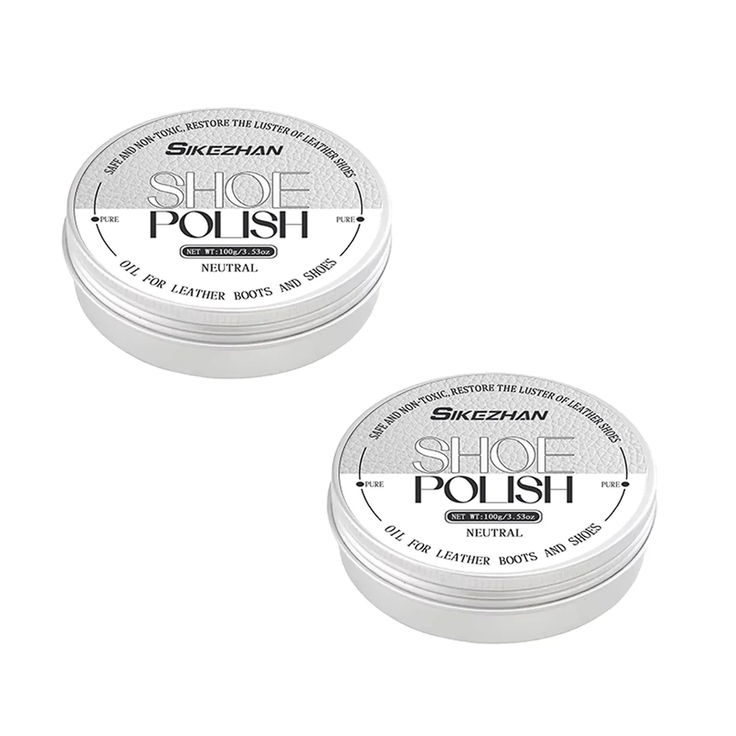 Professional Leather Shoe Polish Cream Kit,Cleaner Conditioner Waterproofer,Color Restorer for Men Women Formal Shoes Boots Bags Oasis Select 2PCS-200g