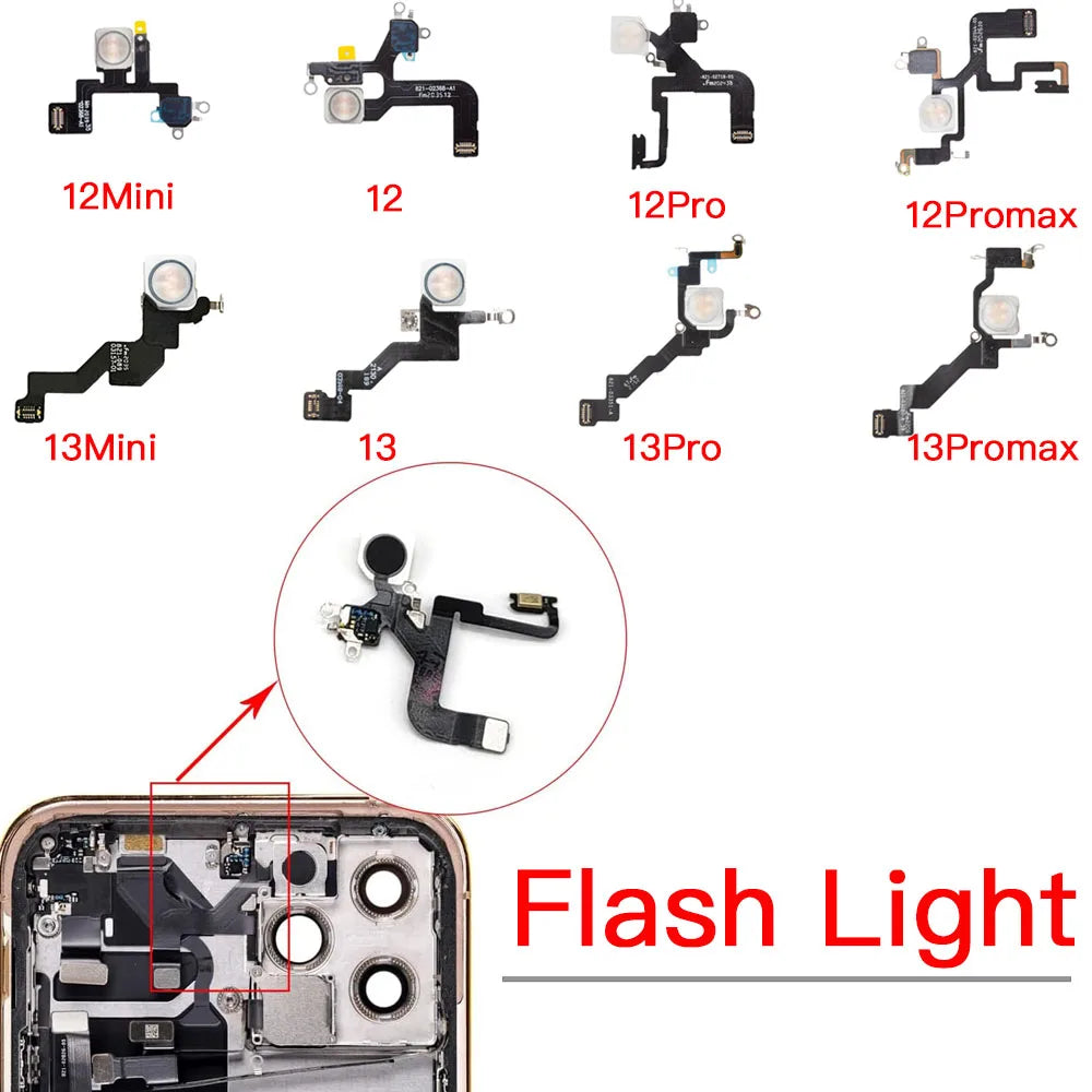 iPhone 12 & 13 Flash Light Module Replacement + Flex Cable