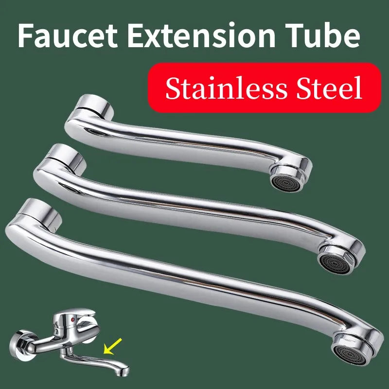 Stainless Steel Sink Faucet Pipe In-wall Water Outlet Elbow S-bend Extension Tube Bathroom Kitchen Faucet Leaking Repair Parts Oasis Select