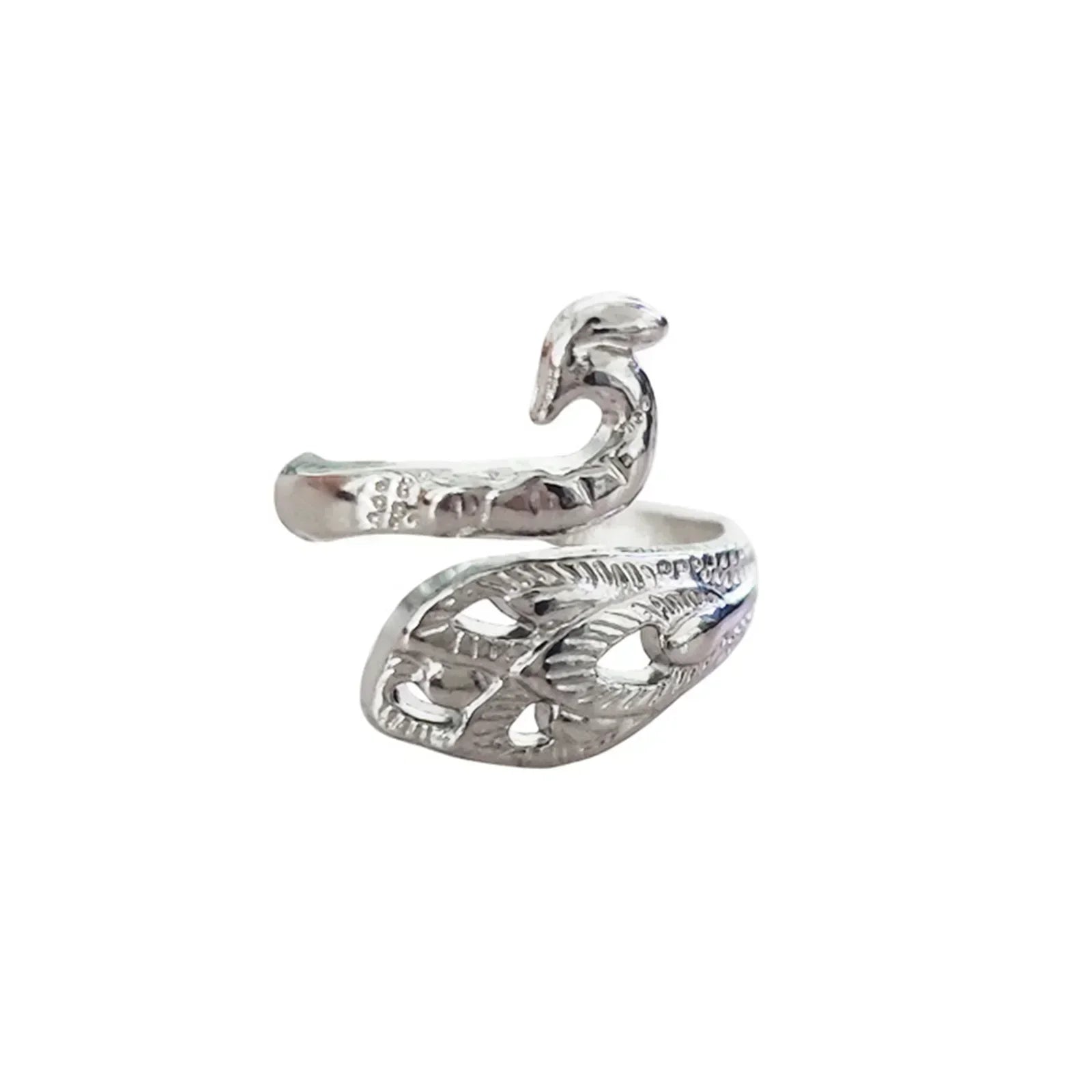 1 Piece Metal Knitting Tools Handamde Peacock Finger Ring Blade Needle Braiding Crochet Yarn Guide Accessories Ring Wool Crafts Oasis Select