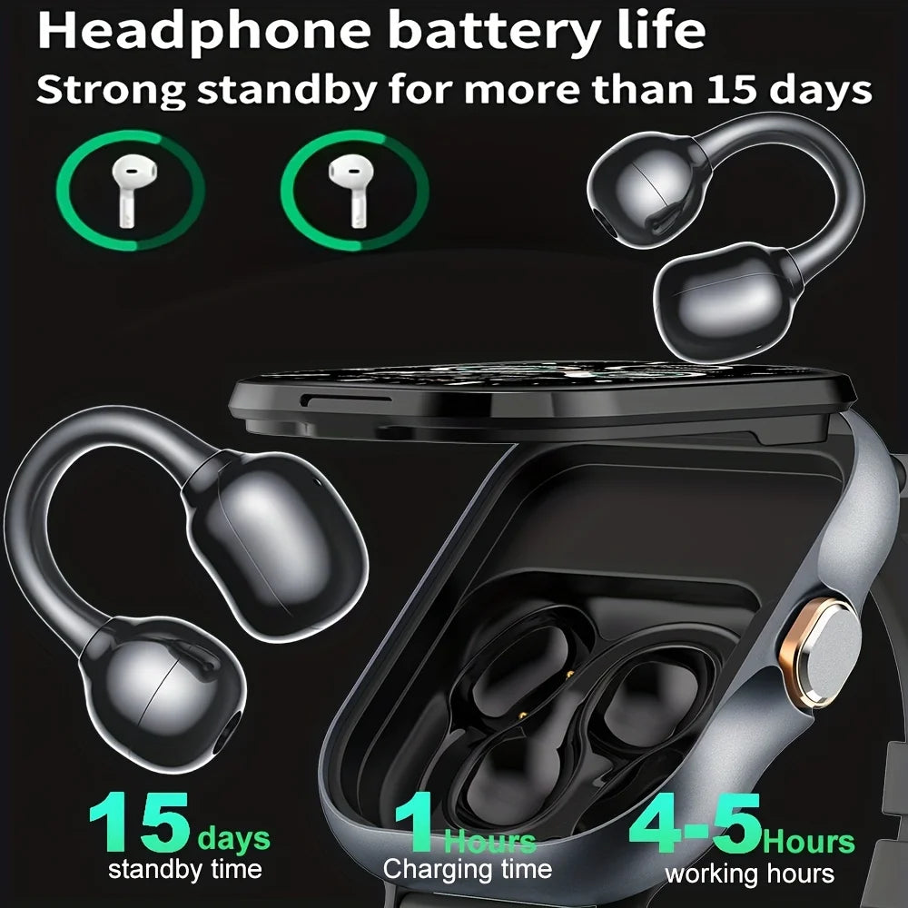 ERUN Smartwatch 2.01" Touchscreen, Earphones & Fitness Tracker