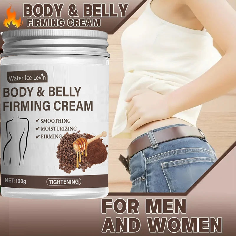 Caffeine Collagen Firming Cream - 100g, Contains Caffeine and Coconut Oil, Rich in Vitamin E, Fragrance-Free, Tightens and Lifts the Abdomen, Thighs, Buttocks, Arms, All Skin Types, Hypoallergenic, Whitening Effect Oasis Select