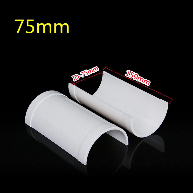 PVC Open Tee Pipe joint Repair Patch Drain Pipe Adapter Tube Connectors for Home Outdoor Industrial Plumbing Accessories Oasis Select 75mm Other