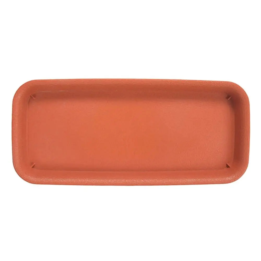 1Pcs Plastic Rectangle Tray Plant Saucer Drip Trays Saucers Indoor Outdoor Flower Pot Oasis Select red-30x14cm