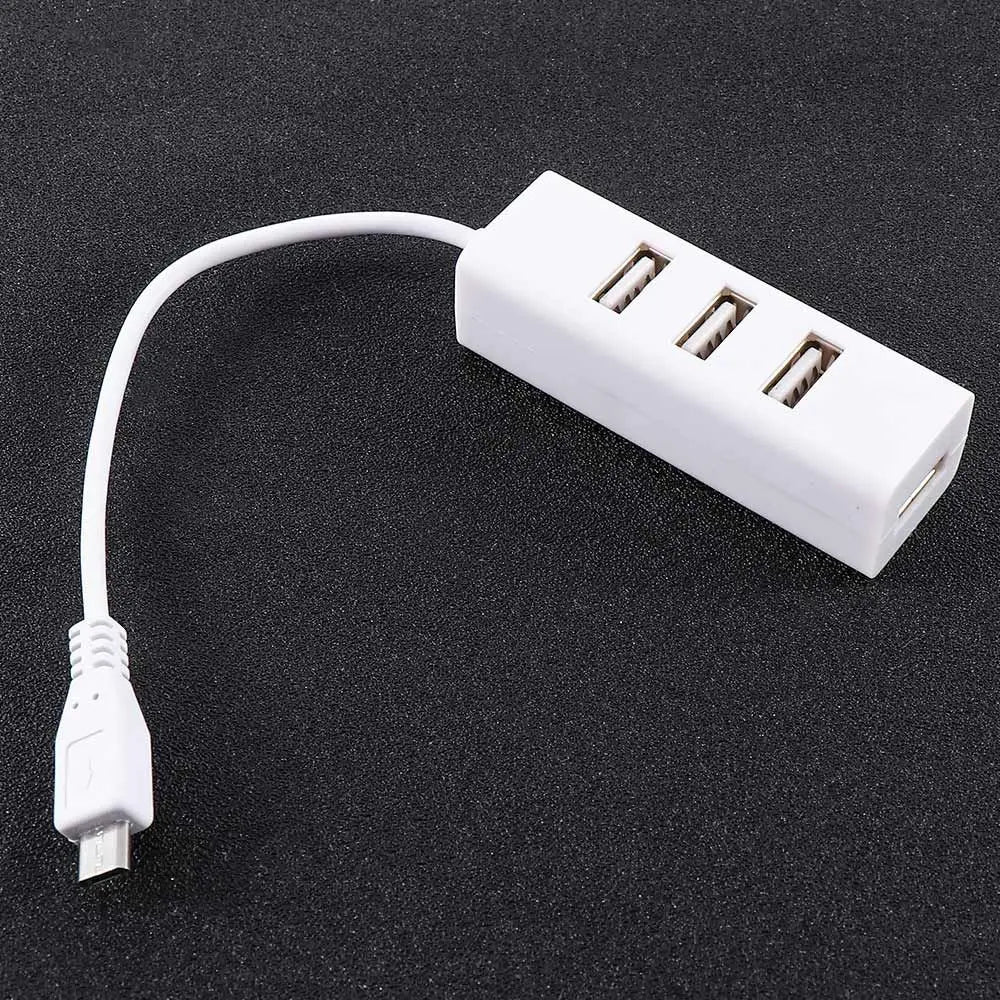 Multi-function Micro USB To 4 Port OTG Hub For Raspberry 0 Power Switch Extension Cable Charging Cable Accessories Oasis Select