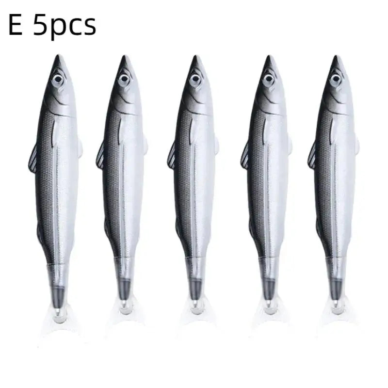 Realistic Fish Pattern Gel Pen 1/3/5Pcs Cute Novelty Stationery for Students School Office Daily Writing Oasis Select 5pcs