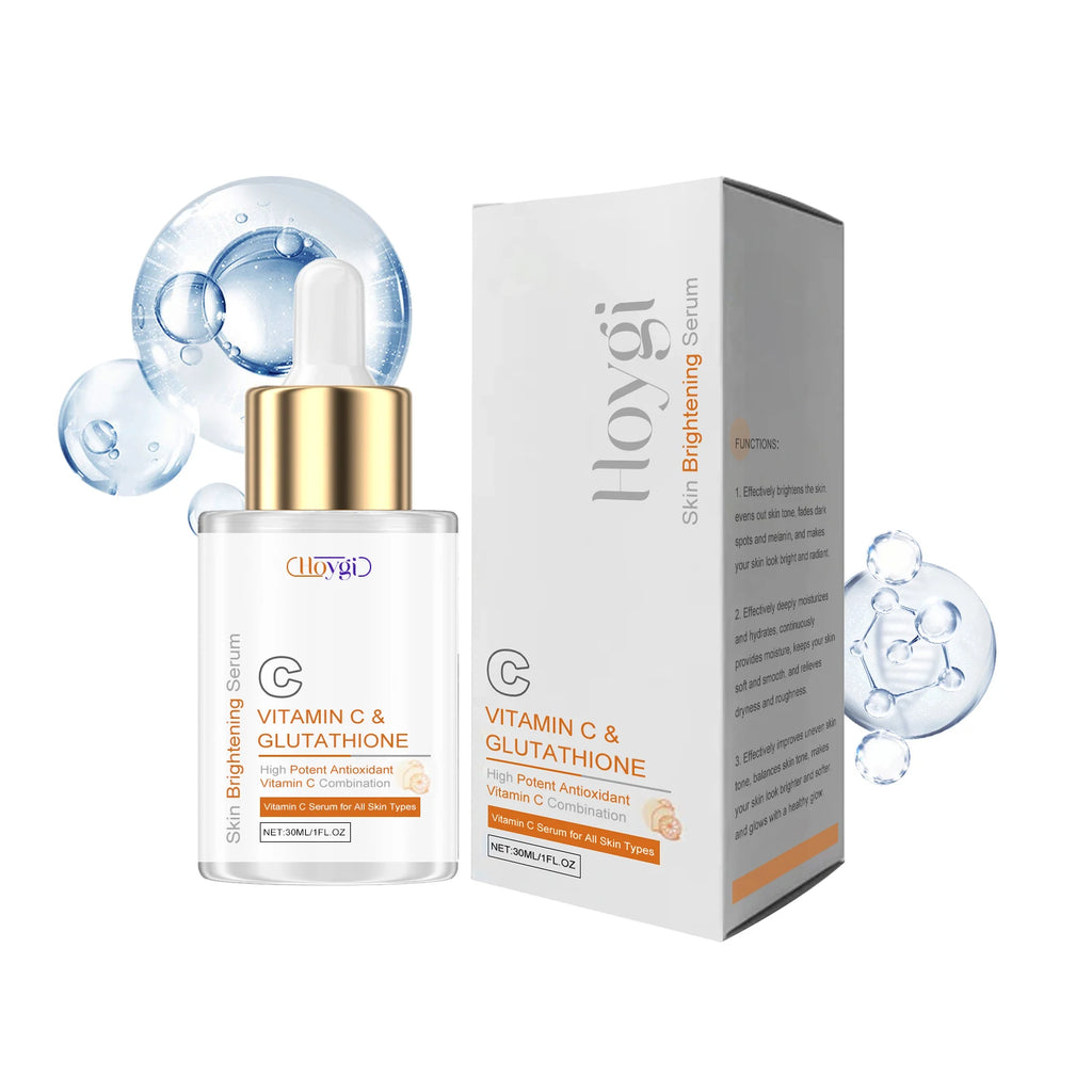 Hoygi Vitamin C & Glutathione Face Serum – Brighten & Firm Brightening Face Serum Oasis Select 30ml Boxed