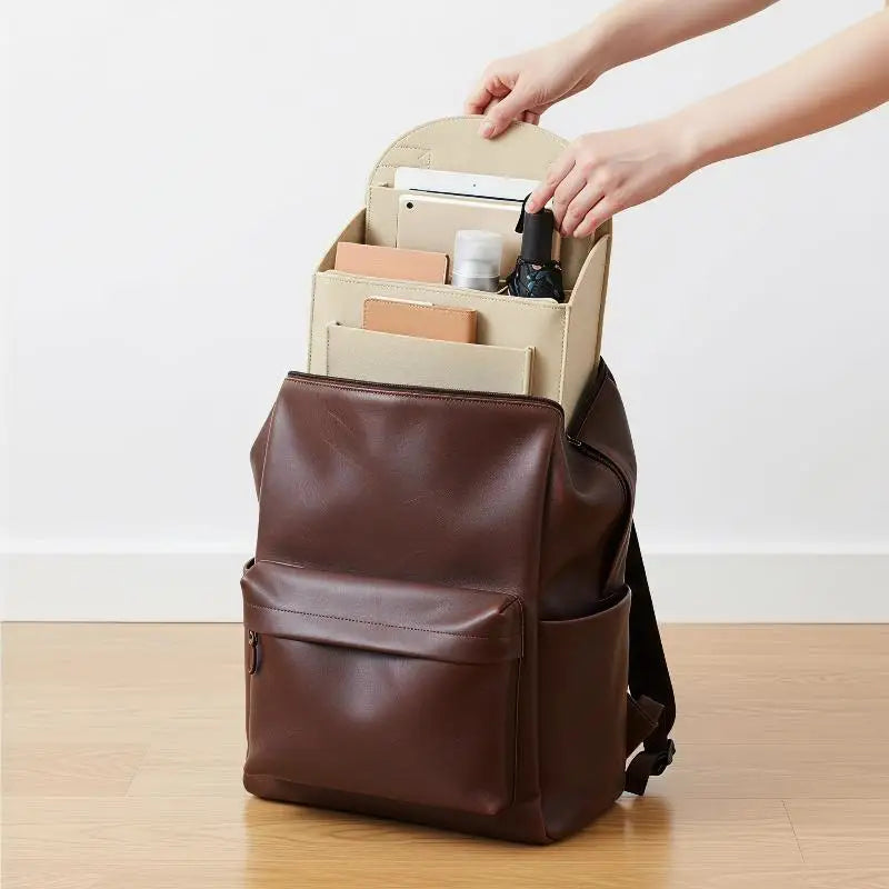Portable Backpack Felt Insert Small Bag Cosmetic Bags Makeup Organizer Interior Travel Bag Divider Shoulder Bag Fit Various Bags Oasis Select