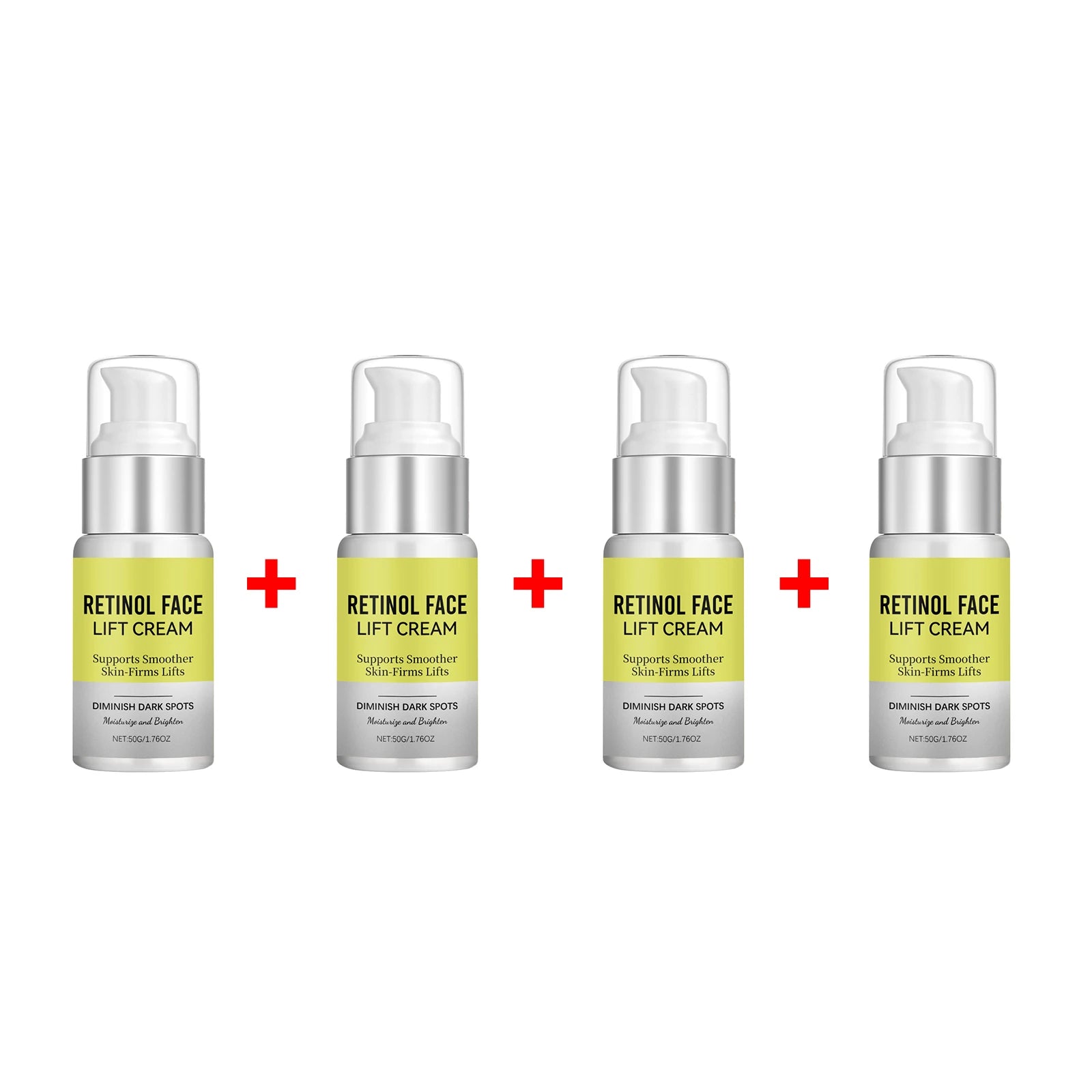 Retinol Face Cream Dark Spot Corrector Firming Lifting & Brightening Moisturizer Restores Elasticity Hydrate Repairing Skin Care Oasis Select 4pcs