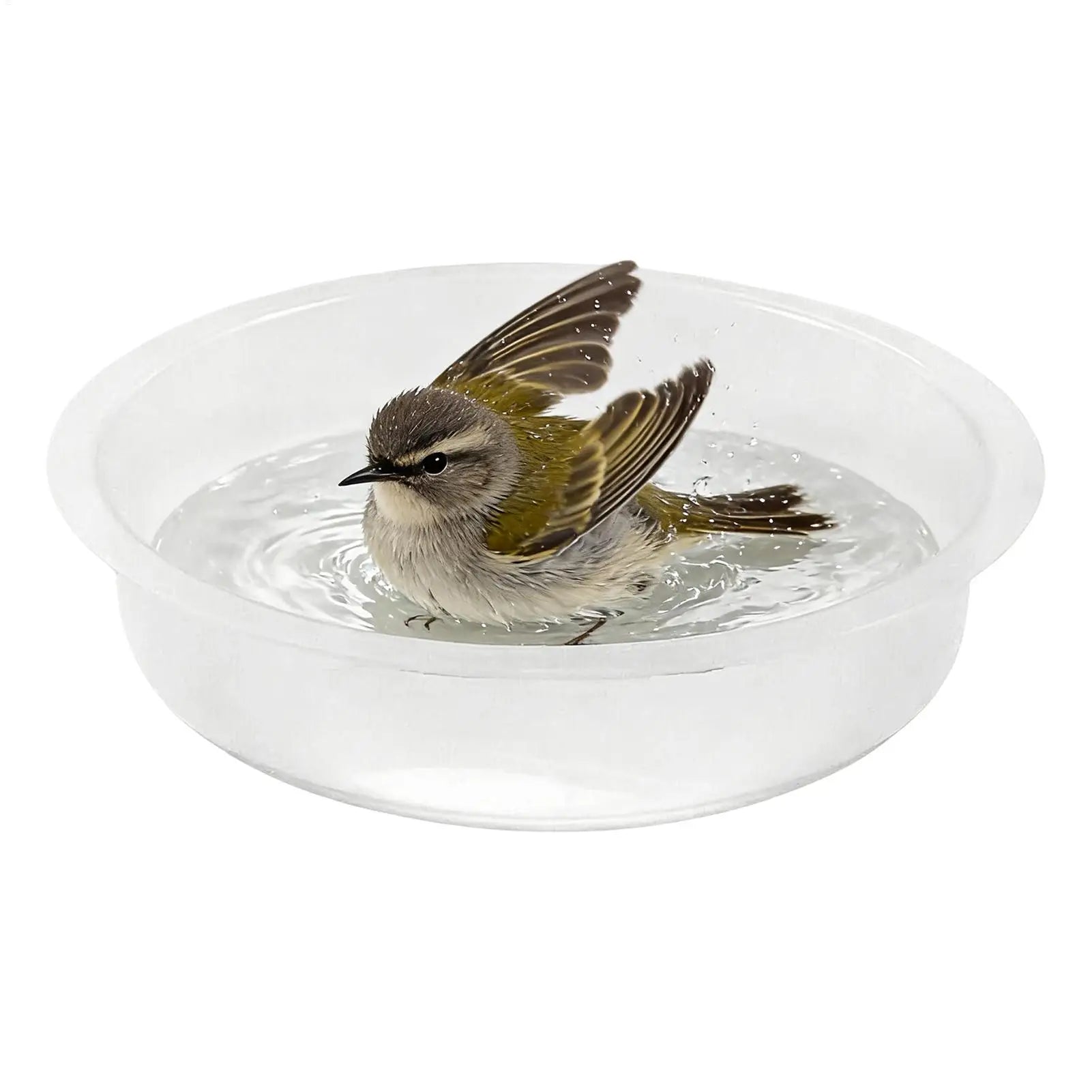 Round Treat Bowl Bird Feeder Tray Bird Feeding Tray Replacement for Sparrow Finch Lovebird Garden Park Courtyard Terrace Outdoor Oasis Select