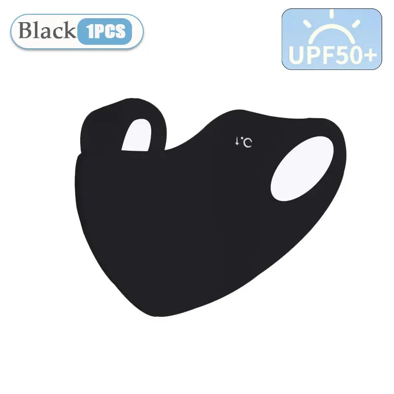 Ice Silk UV Face Mask – Cooling Sun Balaclava for Women