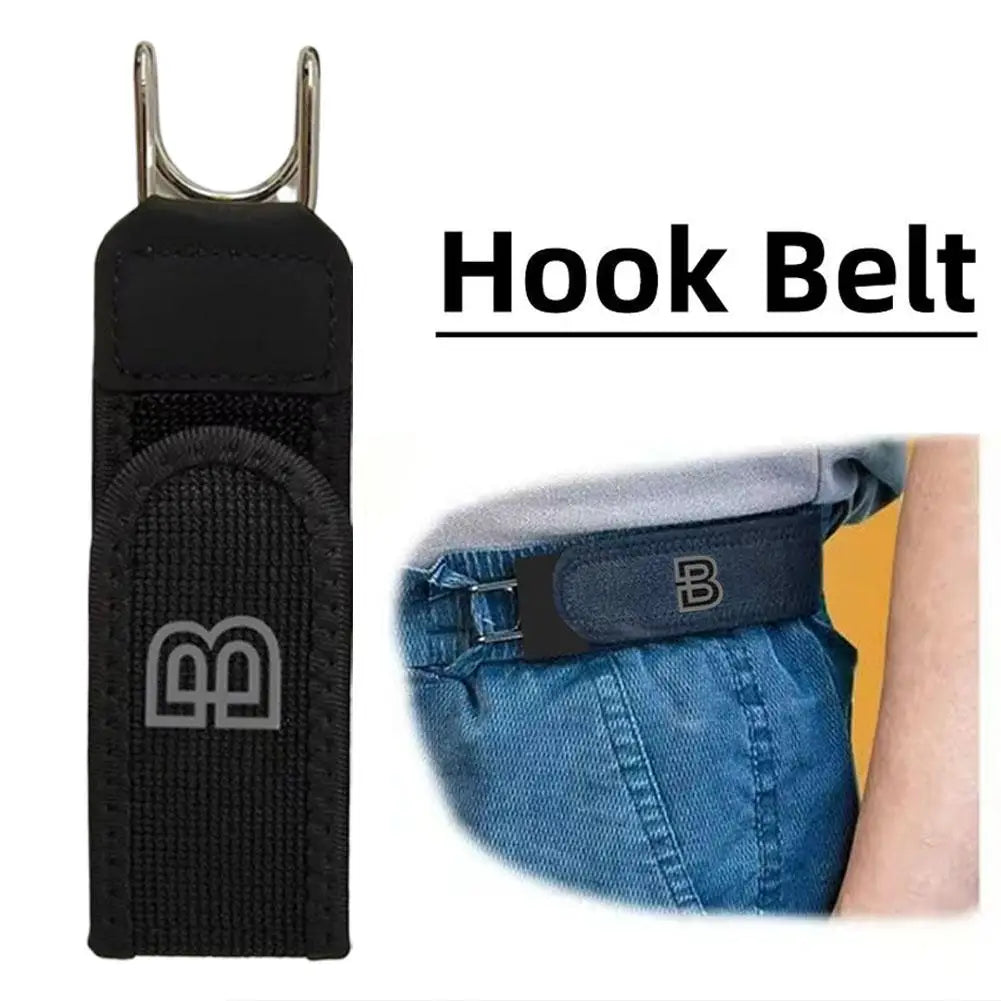 Invisible Elastic Belt – Buckleless Metal Hook Waist Strap Unisex