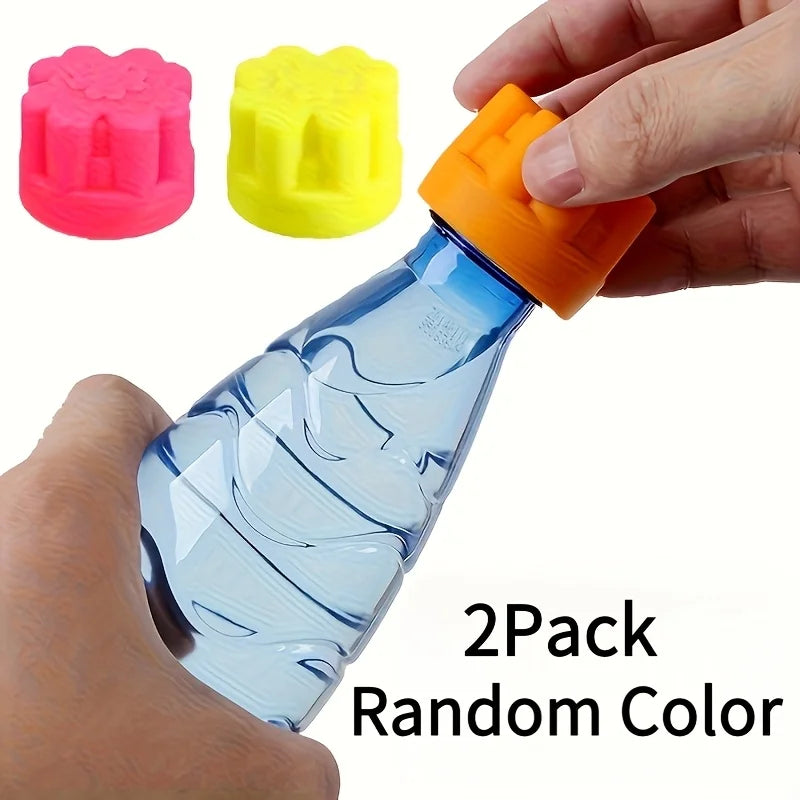 2PCS Heavy-duty Silicone Bottle Opener, Ergonomic Anti Slip Grip and Lever Mechanism, Easy To Rotate Lever Type Bottle Opener Oasis Select Random color 2PCS