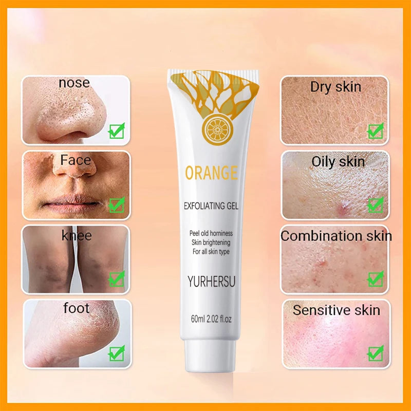 YURHERSU Exfoliating Gel Scrub – Brightening Face Cleanser 60ml Facial Exfoliating Scrub Oasis Select
