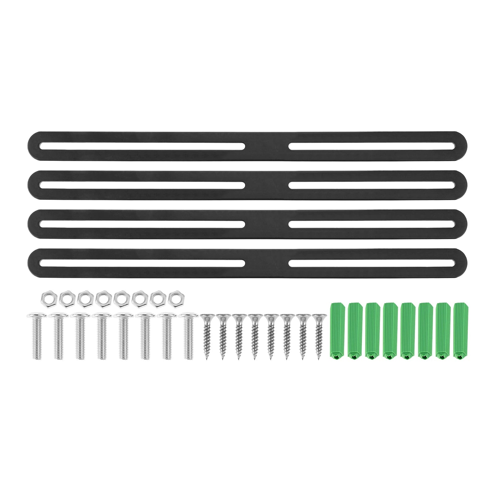 Black Stainless Steel Slotted Corner Braces for Furniture Repair & Woodworking Projects,Brushed Finish Adjustable Heavy Duty Oasis Select