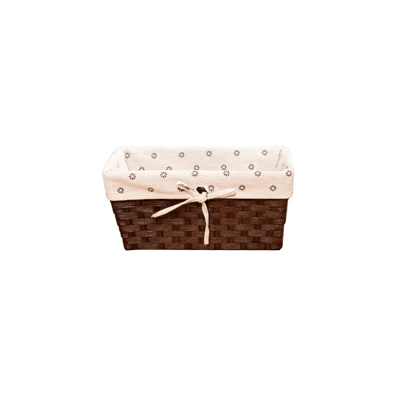 Enlarged Storage Basket, Paper Rope Woven Basket Hollowed-out Storage Basket Toys Cosmetics Entrance Key Storage Basket Woven Oasis Select