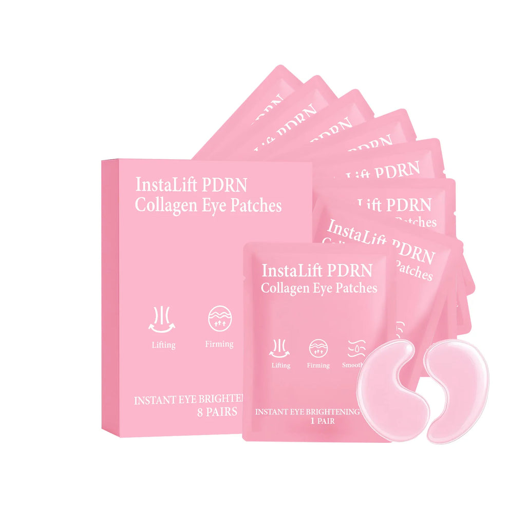 Instalift PDRN Collagen Eye Patches Anti Dark Circles Eye Bags Anti Wrinkles Hydrogel Under Eye Mask with Niacinamide & Caffeine Oasis Select
