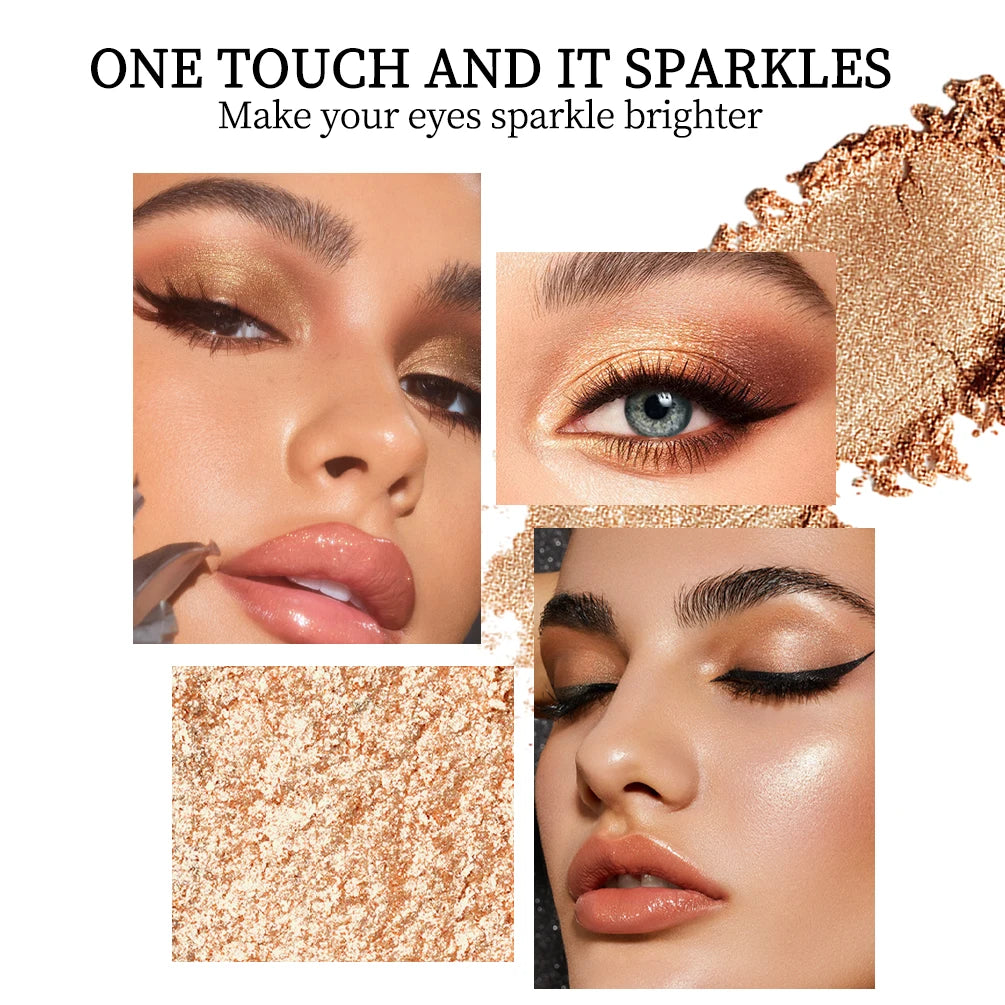 QiBest Glitter Eyeshadow Stick – Shimmer Highlighter & Liner