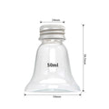 10Pcs Christmas Booze Balls-Xmas Fillable Booze Tree Ornaments-Clear Plastic Xmas Hanging Pendant 50ML Candy Juice Bottle Oasis Select Bell silver