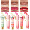 Lip Glosses Set Lip Duo Lip Gloss Combo with A Keychain Long Lasting Moisturizing Nourish Plumper Cosmetics Oasis Select 3 Colors