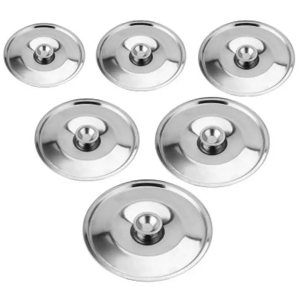 New 10-24cm Round Pot Lid Thicken Stainless Steel Lid Pot Cover Universal Replacement Saucepan Cover Kitchen Supplies Oasis Select