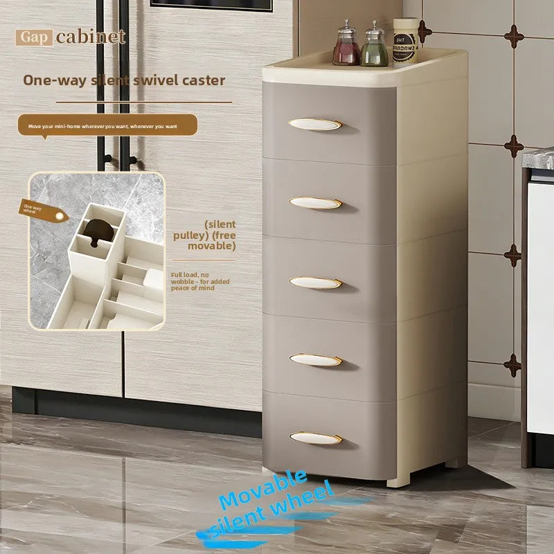 Thickened storage cabinet, drawer type household storage, plastic children's locker, wardrobe finishing box, chest of drawers Oasis Select