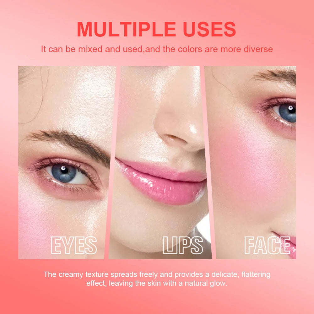 Cooling Water Jelly Blush Face Aqua Glow Pink Vital Girl Moisturizing Blush Natural Long Lasting Blush Stick Makeup For Women Oasis Select