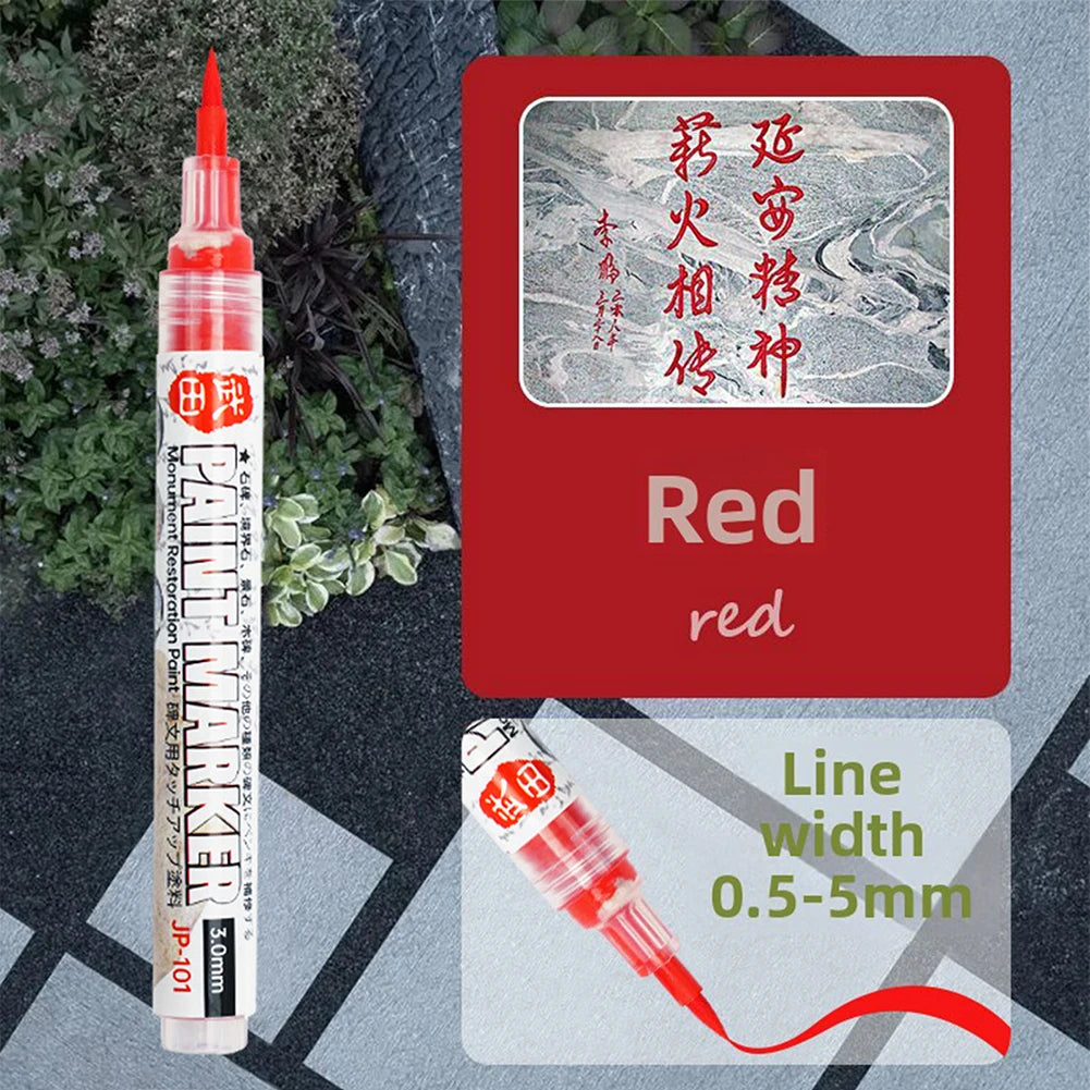 Waterproof Paint Marker Pen – Stone, Rock & Monument 12 Colors