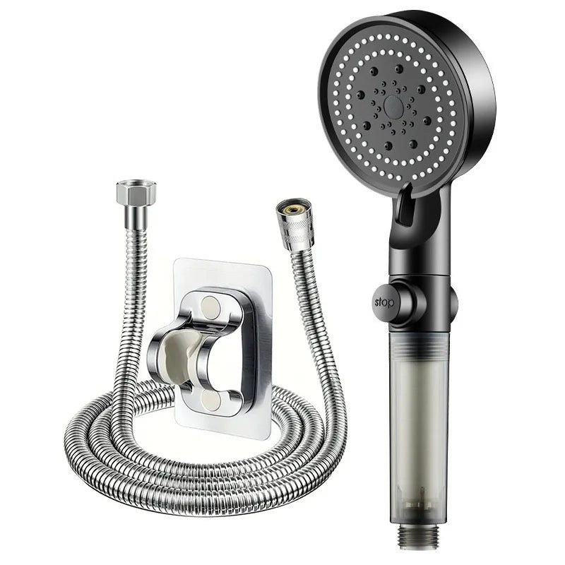 5-Mode High-Pressure Handheld Shower Head with PP Cotton Filter