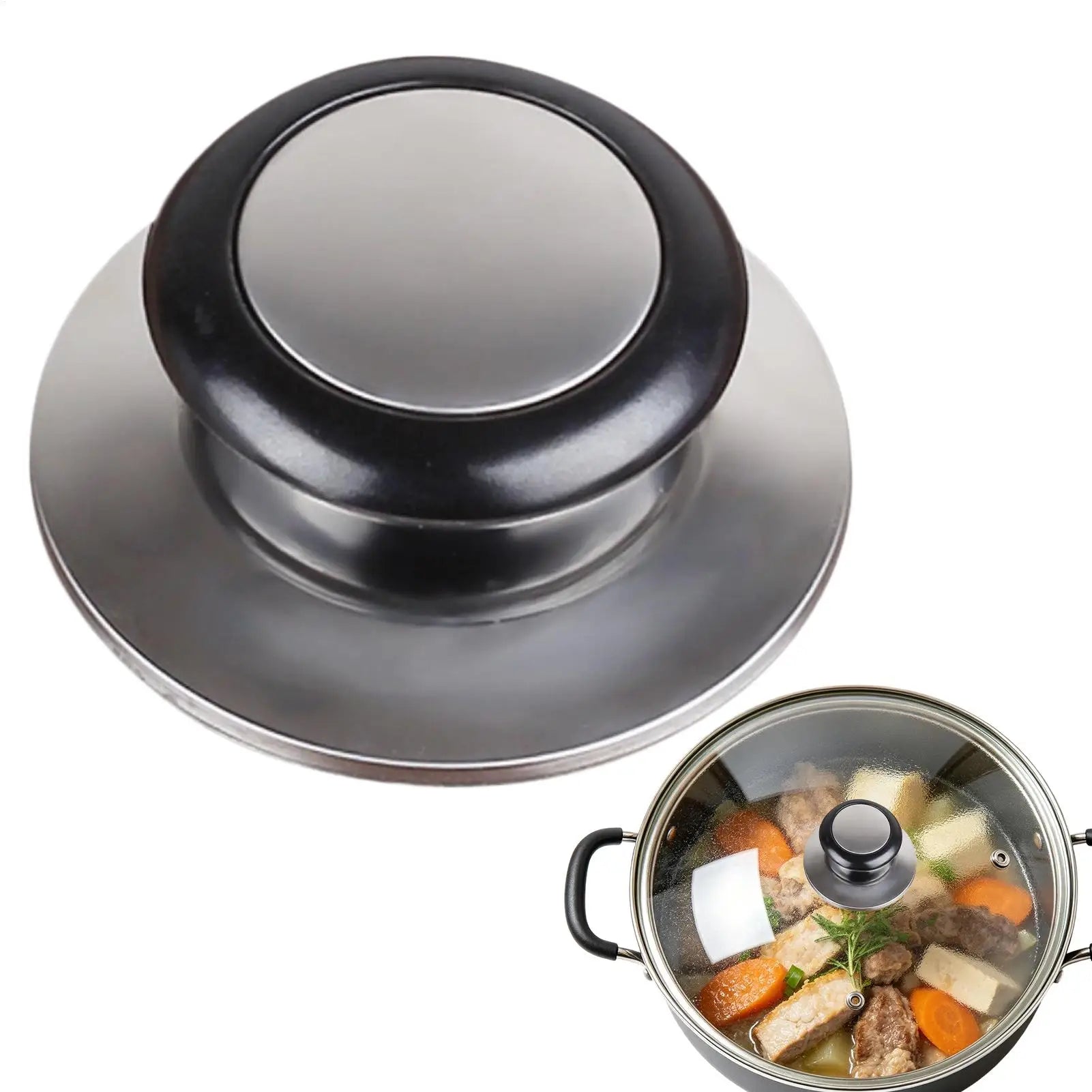 1PC Kitchen Handle Cookware Knob Cover Glass Bottom Cover Pressure Cookers Universal Pot Lid Handle Interchangeable Handles Oasis Select
