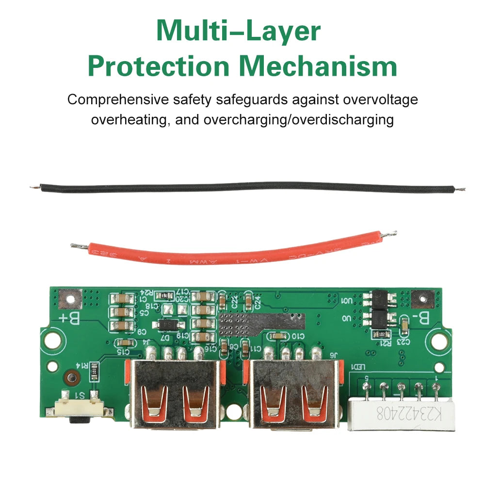PD/QC/VOOC 2.5W Fast Charging Motherboard Power Bank DIY 3.7V Ternary Lithium Battery Motherboard Power Supply Circuit Board Oasis Select
